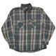 90s��FIVE BROTHER �ե����֥֥饶����L/S Flannel Shirt ���󥰥��꡼�� �ե��ͥ� ����ġ������å�����col:GREEN��GRAY��size:2XL ��VINTAGE ������ơ����ۡ���šۡ�Ź�޻����Բġ�