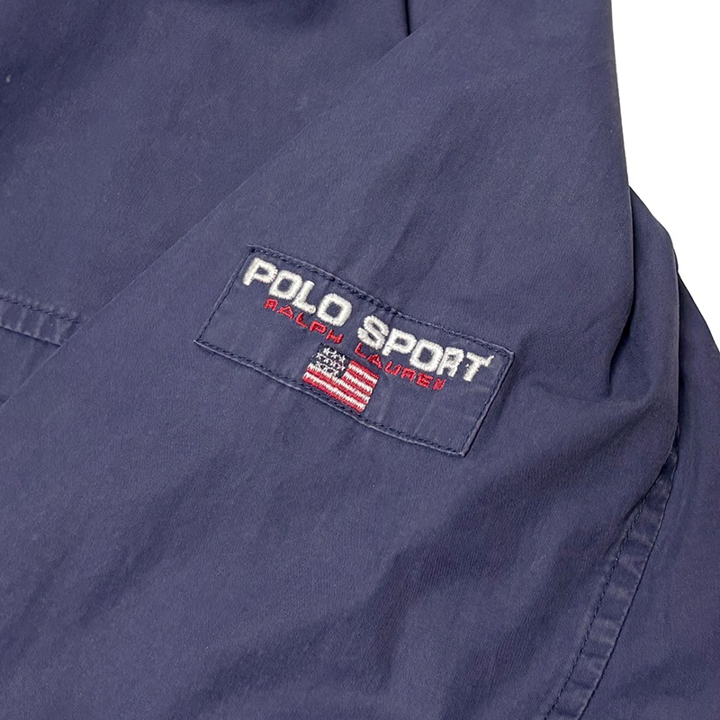 90s��POLO SPORT-RALPH LAUREN- �ݥ����ݡ��� ���ե������Field Jacket �ե�����ɥ��㥱�åȡ�col.NAVY��size:XXL ��VINTAGE �ӥ�ơ����ۡ���š�