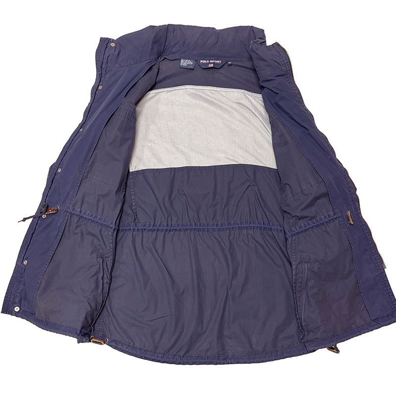 90s��POLO SPORT-RALPH LAUREN- �ݥ����ݡ��� ���ե������Field Jacket �ե�����ɥ��㥱�åȡ�col.NAVY��size:XXL ��VINTAGE �ӥ�ơ����ۡ���š�