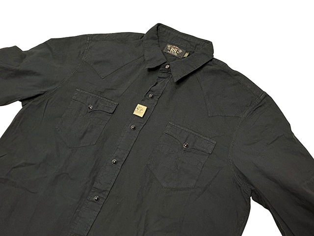 DOUBLE RL ���֥륢���륨�롡Heritage Western Shirts �إ�ơ��� ���������� ����ġ�col:BLACK��size:XL��RRL ��NEW�ۡ���šۡ�Ź�޻����Բġ�