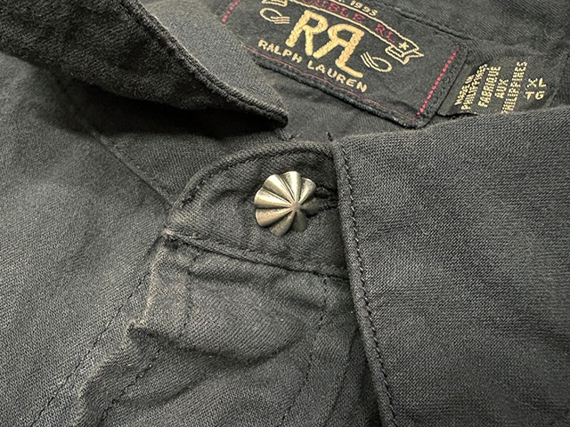 DOUBLE RL ���֥륢���륨�롡Heritage Western Shirts �إ�ơ��� ���������� ����ġ�col:BLACK��size:XL��RRL ��NEW�ۡ���šۡ�Ź�޻����Բġ�