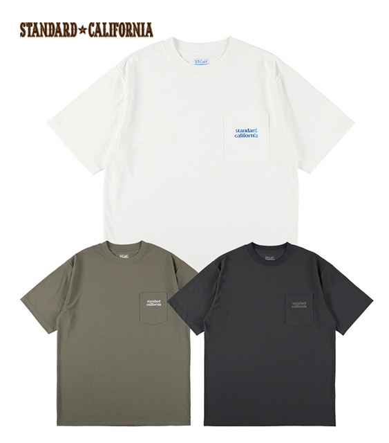 STANDARD CALIFORNIA ����������ɥ���ե���˥���SD Tech Dry Active Logo Pocket T���ɥ饤�����ƥ��� ���� �ݥ��å� T����ġ�Ⱦµ��3����BLACK/WHITE/OLIVE��2025