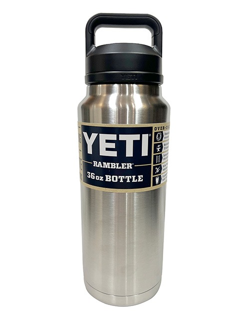 YETI �����ƥ���RAMBLER 36oz BOTTLE CHUG  ���֥顼 �ܥȥ� ���㥰 ��4����BLACK/STAINLESS STEEL/NAVY/WHITE�ˡ�1L���������ޥ�������֥顼�����ƥ�쥹 �ݲ�����