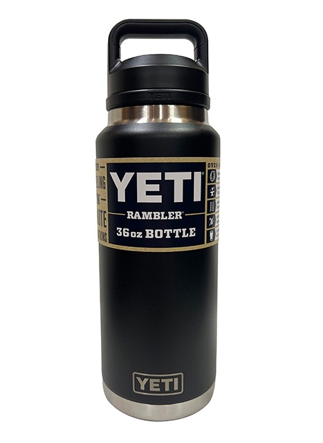 YETI �����ƥ���RAMBLER 36oz BOTTLE CHUG  ���֥顼 �ܥȥ� ���㥰 ��4����BLACK/STAINLESS STEEL/NAVY/WHITE�ˡ�1L���������ޥ�������֥顼�����ƥ�쥹 �ݲ�����