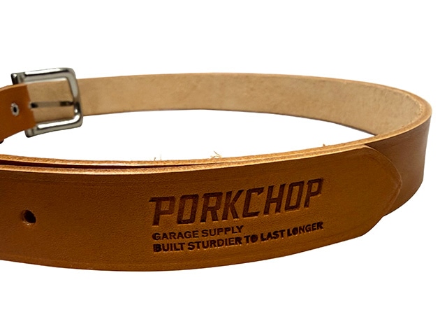 PORKCHOP GARAGE SUPPLY �ݡ�������åץ��졼�����ץ饤 LEATHER BELT 01���쥶���٥�ȡ�2����BLACK/CAMEL��