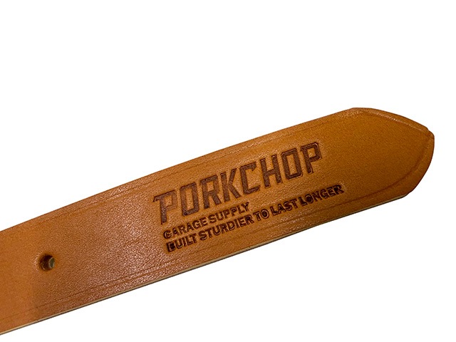 PORKCHOP GARAGE SUPPLY �ݡ�������åץ��졼�����ץ饤 LEATHER BELT 01���쥶���٥�ȡ�2����BLACK/CAMEL��