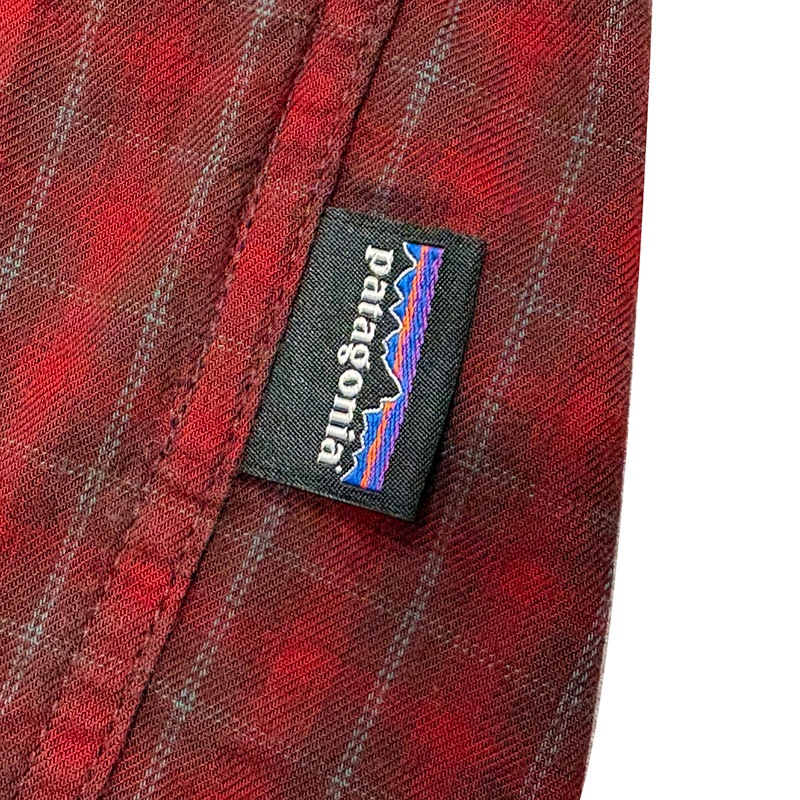 patagonia �ѥ����˥���L/S Flannel Shirt ���󥰥��꡼�� �ե��ͥ� ����ġ�col.RED��size:XL���������˥å����åȥ��Ǻࡡ����ͥ롡��USED �桼���ɡۡ���šۡ�Ź�޻����Բġ�