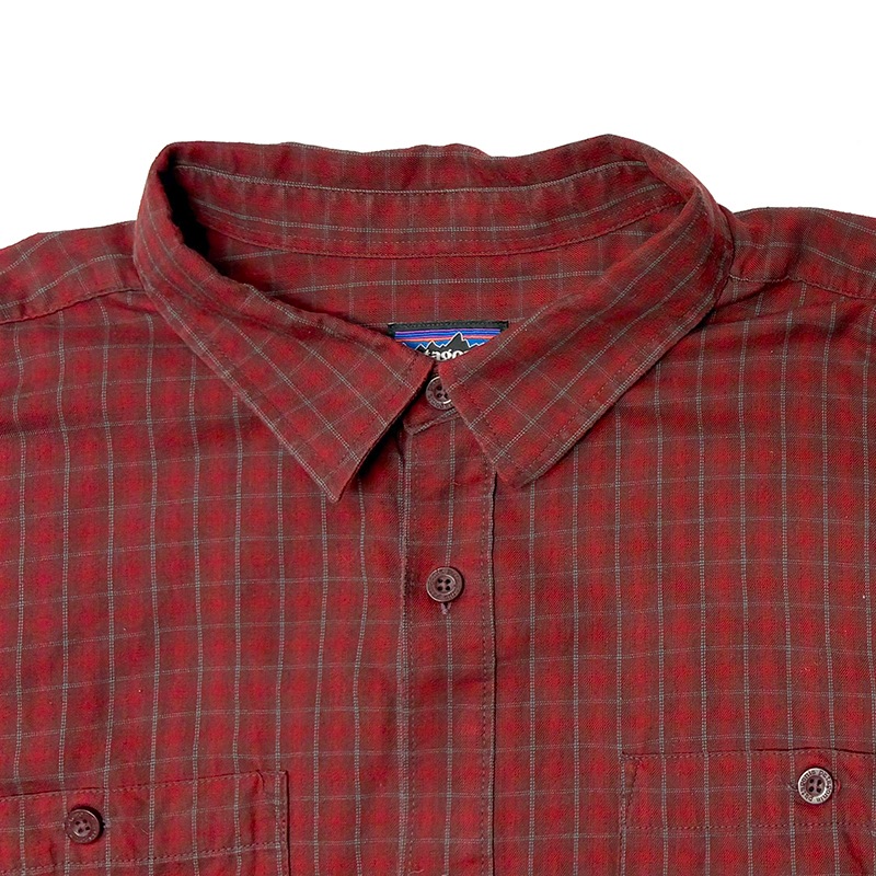 patagonia �ѥ����˥���L/S Flannel Shirt ���󥰥��꡼�� �ե��ͥ� ����ġ�col.RED��size:XL���������˥å����åȥ��Ǻࡡ����ͥ롡��USED �桼���ɡۡ���šۡ�Ź�޻����Բġ�