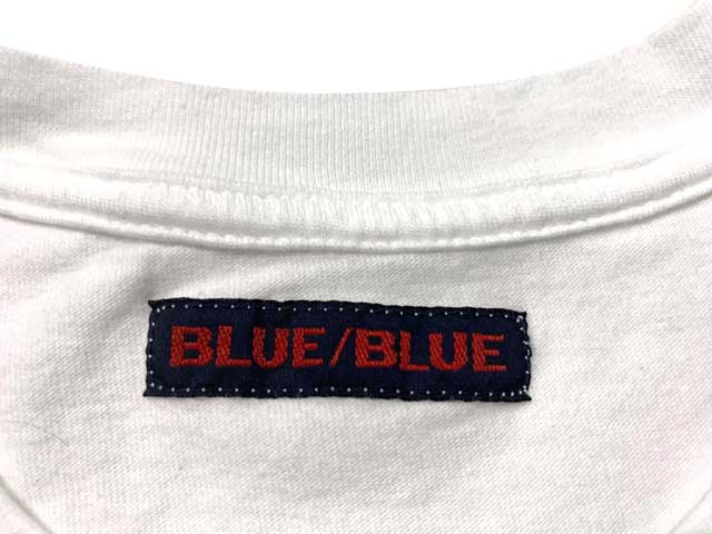 BLUE BLUE �֥롼�֥롼��STENCILS BLUE BLUE T����� ���ƥ󥷥롡�֥롼�֥롼��Ⱦµ��WHITE �ۥ磻��