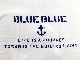 BLUE BLUE �֥롼�֥롼��STENCILS BLUE BLUE T����� ���ƥ󥷥롡�֥롼�֥롼��Ⱦµ��WHITE �ۥ磻��