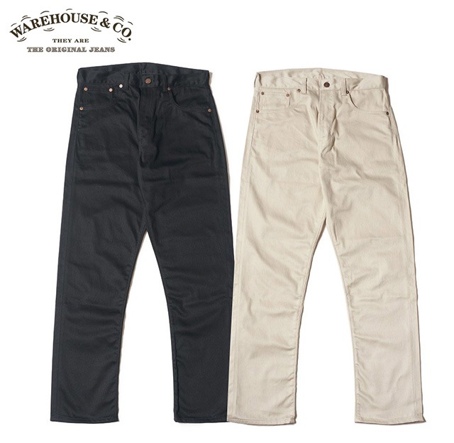 WAREHOUSEϥ Lot 1096 PIQUE PANTS ԥѥġ2(BLACK/IVORY)NON WASH Υ󥦥å