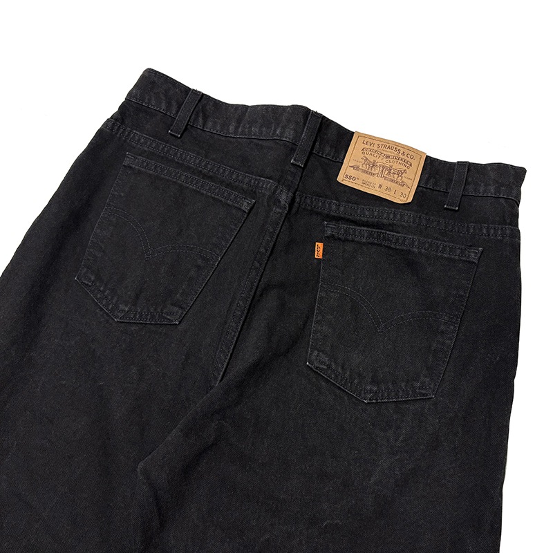 ��SALE 20%OFF��90s��Levi's �꡼�Х�����550��col.������BLACK��size.W38/L30ɽ����Made in U.S.A.���֥�å��ǥ˥�ѥ�ġ���VINTAGE ������ơ����ۡ���š�