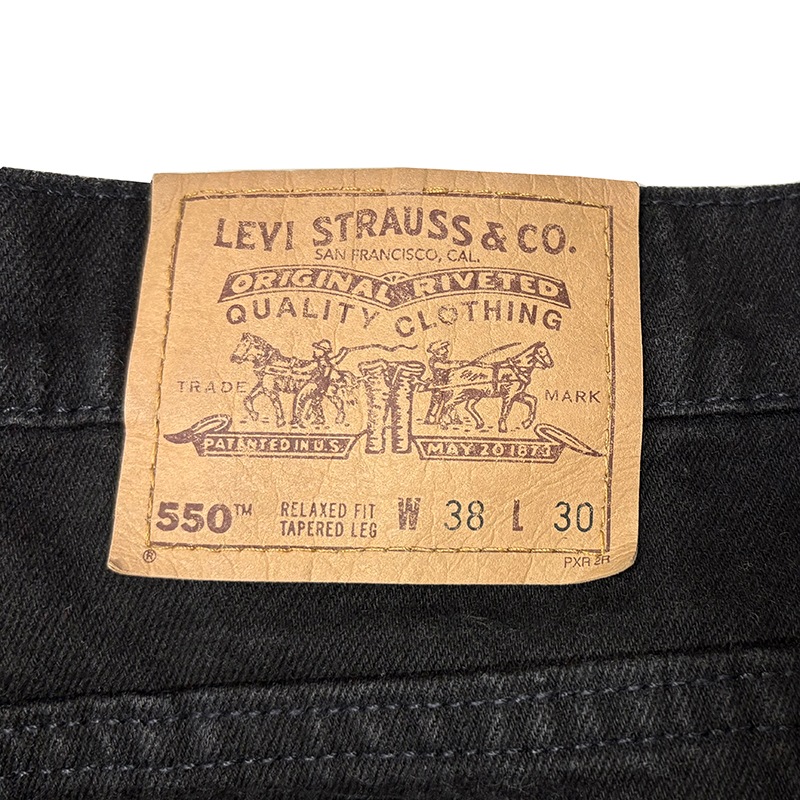 ��SALE 20%OFF��90s��Levi's �꡼�Х�����550��col.������BLACK��size.W38/L30ɽ����Made in U.S.A.���֥�å��ǥ˥�ѥ�ġ���VINTAGE ������ơ����ۡ���š�