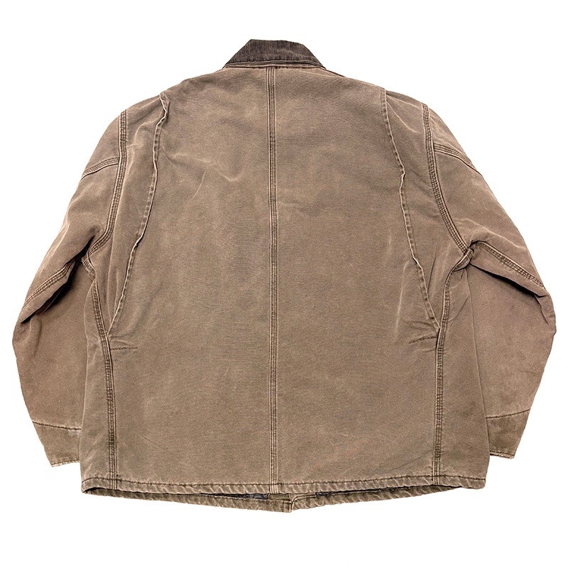 90s��Carhartt �����ϡ��ȡ�Michigan Chore Coat �ߥ�������祢�����ȡ�col:Chesnut��size:X-LARGE���֥�󥱥åȥ饤�ʡ���Made in U.S.A.����VINTAGE �ӥ�ơ����ۡ���š�