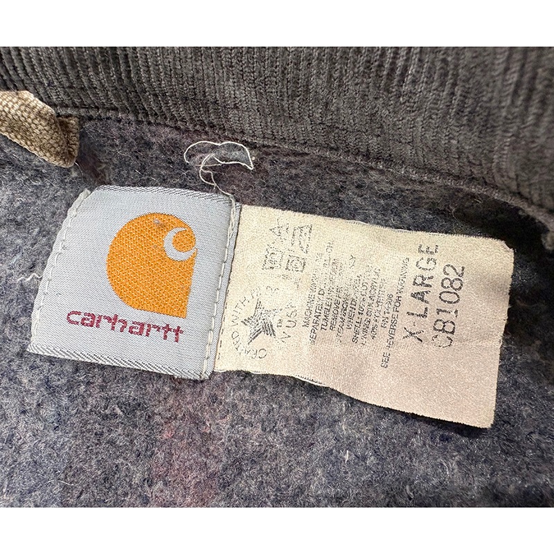 90s��Carhartt �����ϡ��ȡ�Michigan Chore Coat �ߥ�������祢�����ȡ�col:Chesnut��size:X-LARGE���֥�󥱥åȥ饤�ʡ���Made in U.S.A.����VINTAGE �ӥ�ơ����ۡ���š�
