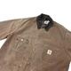 90s��Carhartt �����ϡ��ȡ�Michigan Chore Coat �ߥ�������祢�����ȡ�col:Chesnut��size:X-LARGE���֥�󥱥åȥ饤�ʡ���Made in U.S.A.����VINTAGE �ӥ�ơ����ۡ���š�