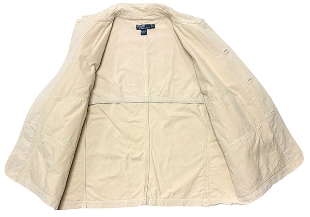 ��SALE 30%OFF�� Polo by Ralph Lauren �ݥ� ���ե������Hunting Jacket �ϥ�ƥ��� ���㥱�åȡ���100��col.NATURAL��size:XL����USED �桼���ɡۡ���š�