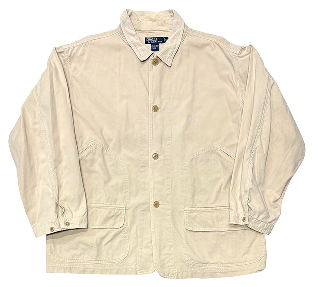 ��SALE 30%OFF�� Polo by Ralph Lauren �ݥ� ���ե������Hunting Jacket �ϥ�ƥ��� ���㥱�åȡ���100��col.NATURAL��size:XL����USED �桼���ɡۡ���š�
