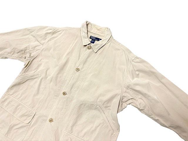 ��SALE 30%OFF�� Polo by Ralph Lauren �ݥ� ���ե������Hunting Jacket �ϥ�ƥ��� ���㥱�åȡ���100��col.NATURAL��size:XL����USED �桼���ɡۡ���š�