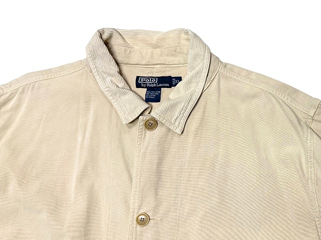 ��SALE 30%OFF�� Polo by Ralph Lauren �ݥ� ���ե������Hunting Jacket �ϥ�ƥ��� ���㥱�åȡ���100��col.NATURAL��size:XL����USED �桼���ɡۡ���š�