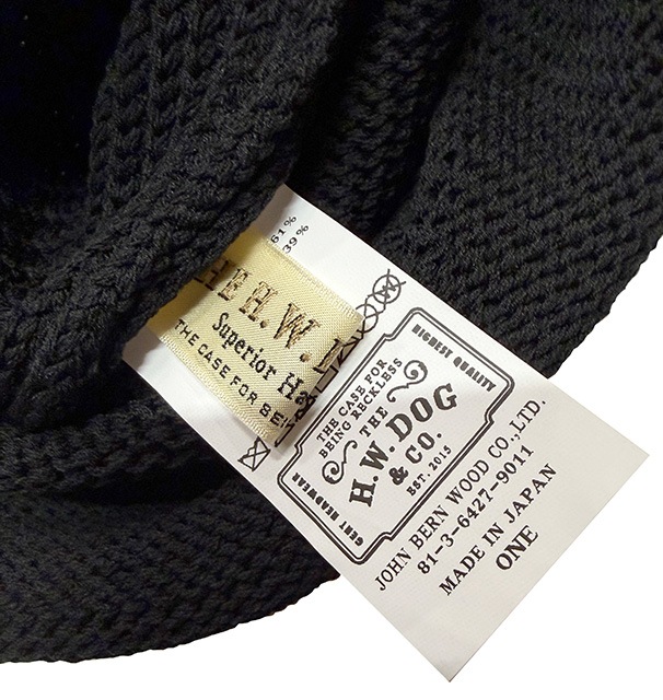 THE H.W.DOG & co. �ɥå���COTTON MIX WATCH�����åȥ� �ߥå��� ��å���˹�ҡ�BLACK �֥�å�