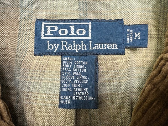 Polo by Ralph Lauren �ݥ� ���ե������CORDUROY TAILORED JACKET �����ǥ���� �ơ��顼�ɥ��㥱�åȡ�col.BROWN��size:M�����������ǥ���������ѥå����� ��USED �桼���ɡۡ���š�