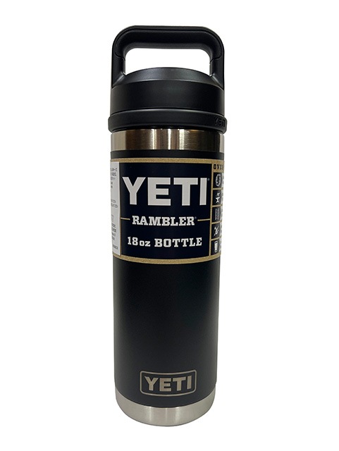 YETI �����ƥ���RAMBLER 18oz BOTTLE CHUG  ���֥顼 �ܥȥ� ���㥰 ��4����WHITE/BLACK/NAVY/STAINLESS STEEL�ˡ�532ml���������ޥ�������֥顼�����ƥ�쥹 �ݲ�����