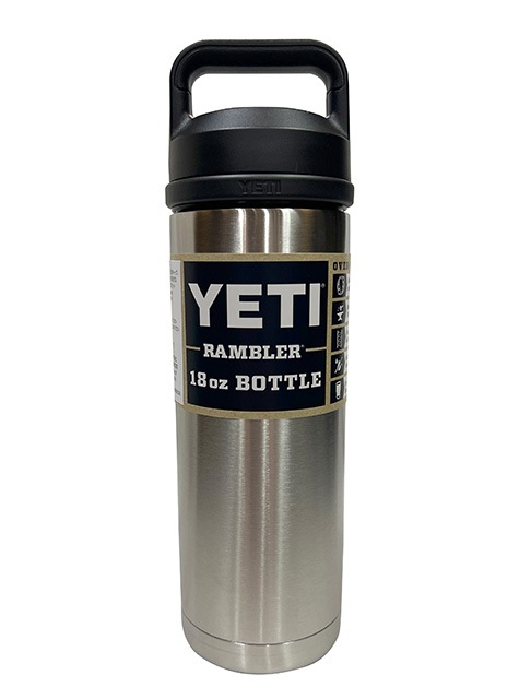 YETI �����ƥ���RAMBLER 18oz BOTTLE CHUG  ���֥顼 �ܥȥ� ���㥰 ��4����WHITE/BLACK/NAVY/STAINLESS STEEL�ˡ�532ml���������ޥ�������֥顼�����ƥ�쥹 �ݲ�����