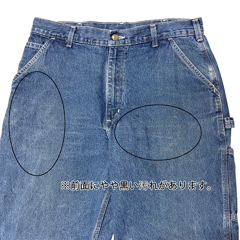 Carhartt �����ϡ��ȡ�Single Knee Denim Painter Pants ���󥰥�ˡ� �ǥ˥� �ڥ��󥿡��ѥ�ġ��饤�ȥ��󥹡�col.INDIGO��size:W36��L34ɽ����COTTON100% ����USED �桼���ɡۡ���šۡ�Ź�޻����Բġ�