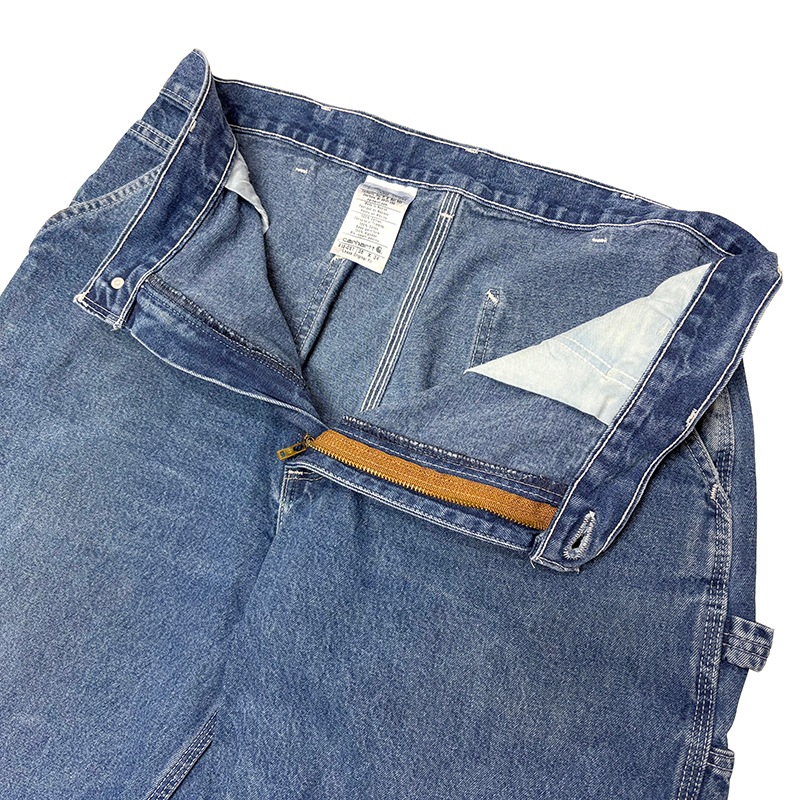 Carhartt �����ϡ��ȡ�Single Knee Denim Painter Pants ���󥰥�ˡ� �ǥ˥� �ڥ��󥿡��ѥ�ġ��饤�ȥ��󥹡�col.INDIGO��size:W36��L34ɽ����COTTON100% ����USED �桼���ɡۡ���šۡ�Ź�޻����Բġ�