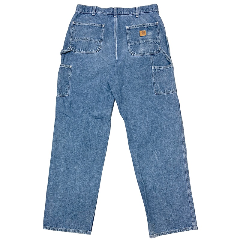 Carhartt �����ϡ��ȡ�Single Knee Denim Painter Pants ���󥰥�ˡ� �ǥ˥� �ڥ��󥿡��ѥ�ġ��饤�ȥ��󥹡�col.INDIGO��size:W36��L34ɽ����COTTON100% ����USED �桼���ɡۡ���šۡ�Ź�޻����Բġ�