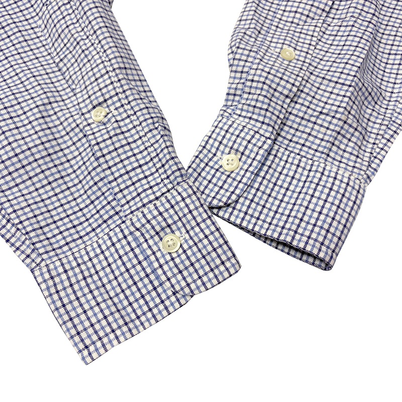 ��̤�����ʡ� Ralph Lauren ���ե������ L/S BD SHIRT ���󥰥��꡼�� �ܥ�������� ����ġ�CLASSIC FIT ���饷�å��ե��åȡ�col.BLUE CHECK��size:S ����šۡ�Ź�޻����Բġ�