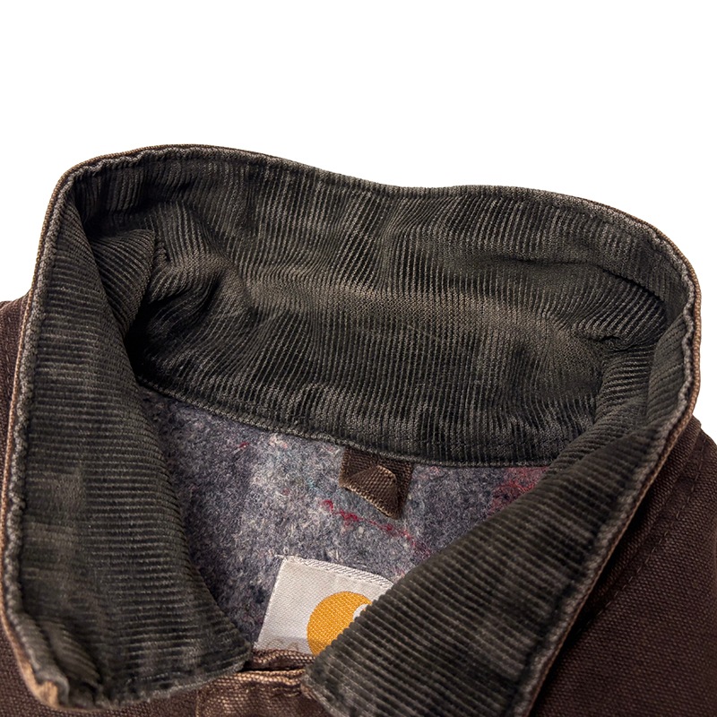 Carhartt �����ϡ��ȡ�Michigan Chore Coat �ߥ�������祢�����ȡ�col:DARK BROWN��size:X-LARGE���֥�󥱥åȥ饤�ʡ���Made in U.S.A.����USED �桼���ɡۡ���š�