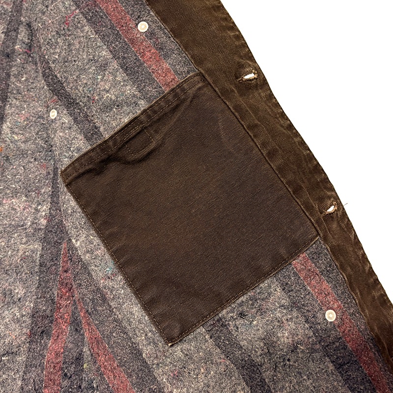 Carhartt �����ϡ��ȡ�Michigan Chore Coat �ߥ�������祢�����ȡ�col:DARK BROWN��size:X-LARGE���֥�󥱥åȥ饤�ʡ���Made in U.S.A.����USED �桼���ɡۡ���š�
