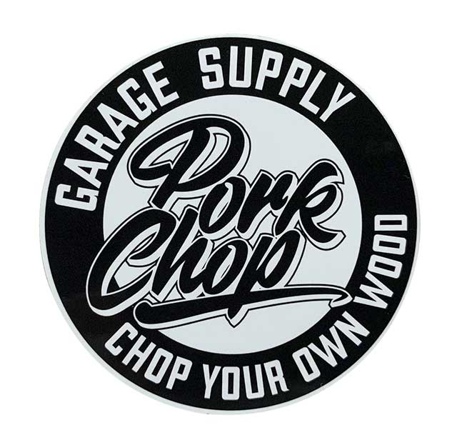 PORKCHOP GARAGE SUPPLY �ݡ�������å� ���졼�����ץ饤��CIRCLE SCRIPT STICKER �������� ������ץ� ���ƥå�����3����BLACK/RED/GREEN��