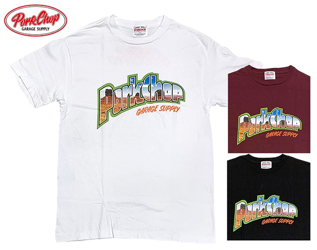 PORKCHOP GARAGE SUPPLY �ݡ�������å� ���졼�����ץ饤�� MV LOGO TEE MV���� T����ġ�Ⱦµ��3��(BLACK/WHITE/BURGUNDY)��2024SS