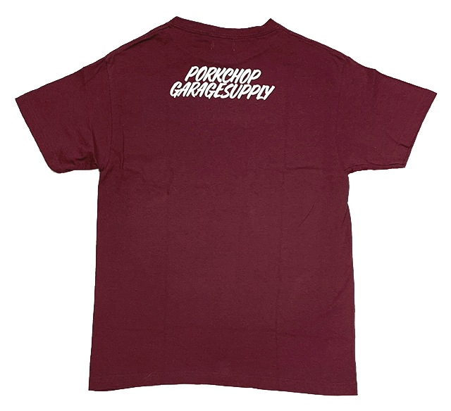 PORKCHOP GARAGE SUPPLY �ݡ�������å� ���졼�����ץ饤�� MV LOGO TEE MV���� T����ġ�Ⱦµ��3��(BLACK/WHITE/BURGUNDY)��2024SS