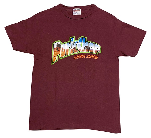 PORKCHOP GARAGE SUPPLY �ݡ�������å� ���졼�����ץ饤�� MV LOGO TEE MV���� T����ġ�Ⱦµ��3��(BLACK/WHITE/BURGUNDY)��2024SS