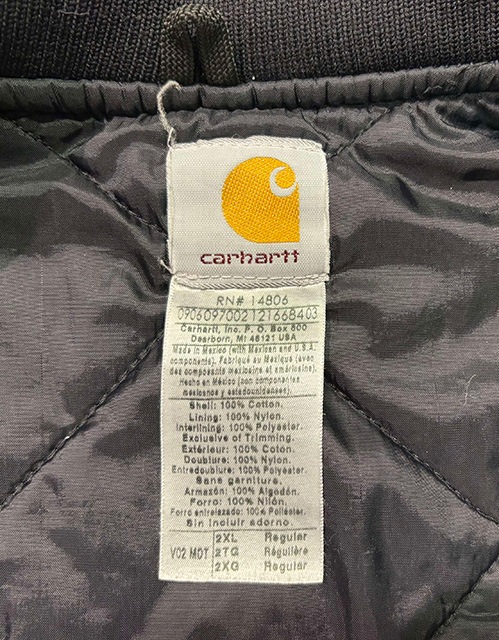 carhartt ϡȡDuck Vest å٥ȡNAVY ͥӡ΢ƥ󥰡size:2XLBIG SIZE ӥå Used 桼ɡۡš