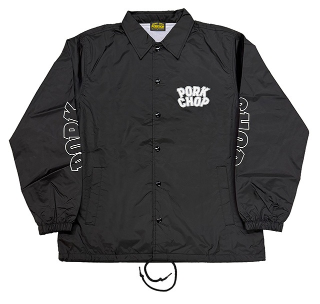 PORKCHOP GARAGE SUPPLY  �ݡ�������å� ���졼�� ���ץ饤��WP BIG LOGO COACH JKT���ӥå����� ������ ���㥱�åȡ�2����BLACK/BURGUNDY��