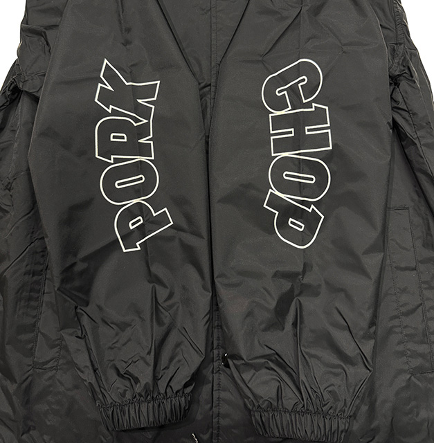 PORKCHOP GARAGE SUPPLY  �ݡ�������å� ���졼�� ���ץ饤��WP BIG LOGO COACH JKT���ӥå����� ������ ���㥱�åȡ�2����BLACK/BURGUNDY��