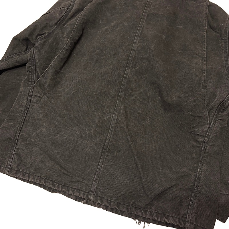 90s��Carhartt �����ϡ��ȡ�Michigan Chore Coat �ߥ�������祢�����ȡ�col:BLACK��size:48���֥�󥱥åȥ饤�ʡ���Made in U.S.A.����VINTAGE �ӥ�ơ����ۡ���š�