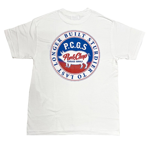 PORKCHOP GARAGE SUPPLY ݡå 졼ץ饤CIRCLE PORK TEE ݡ TġȾµ3(WHITE/BLACK/BURGUNDY)2025SS