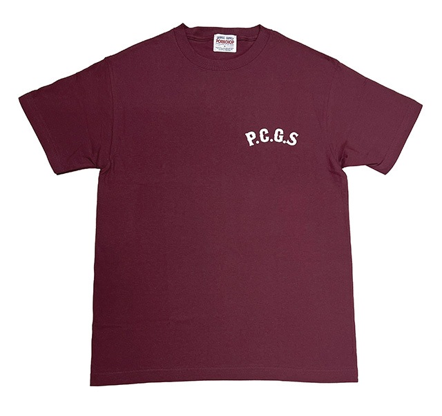 PORKCHOP GARAGE SUPPLY ݡå 졼ץ饤CIRCLE PORK TEE ݡ TġȾµ3(WHITE/BLACK/BURGUNDY)2025SS