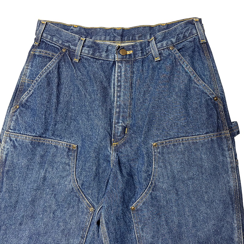 ��SALE 30%OFF��Carhartt �����ϡ��ȡ�Double Knee Denim Painter Pants ���֥�ˡ� �ڥ��󥿡��ѥ�ġ�col.INDIGO��size:W34��L34ɽ����COTTON100% ����USED �桼���ɡۡ���šۡ�Ź�޻����Բġ�