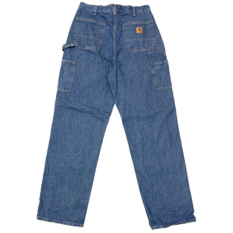 ��SALE 30%OFF��Carhartt �����ϡ��ȡ�Double Knee Denim Painter Pants ���֥�ˡ� �ڥ��󥿡��ѥ�ġ�col.INDIGO��size:W34��L34ɽ����COTTON100% ����USED �桼���ɡۡ���šۡ�Ź�޻����Բġ�