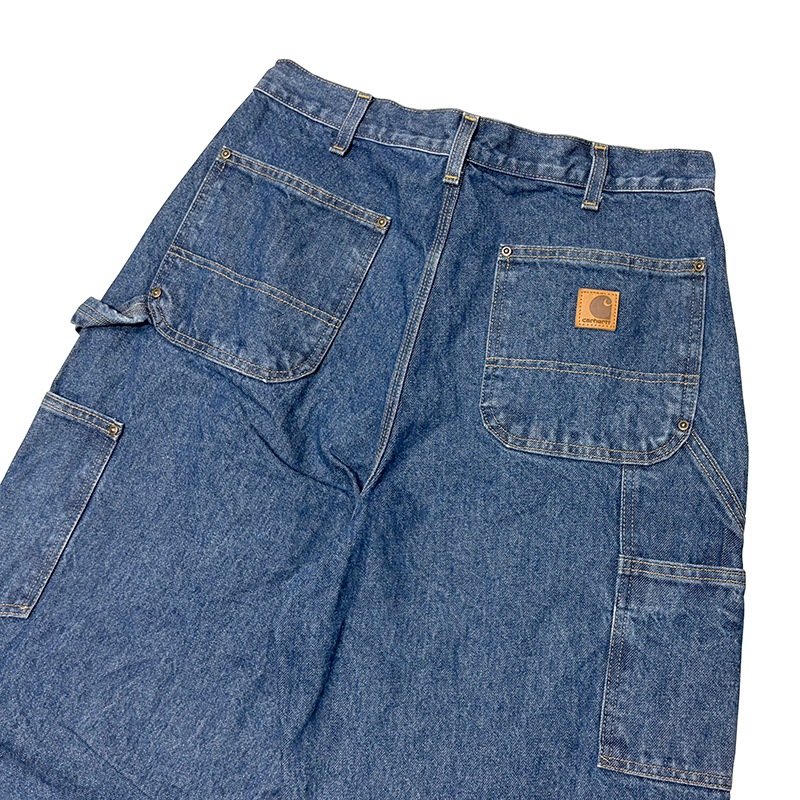 ��SALE 30%OFF��Carhartt �����ϡ��ȡ�Double Knee Denim Painter Pants ���֥�ˡ� �ڥ��󥿡��ѥ�ġ�col.INDIGO��size:W34��L34ɽ����COTTON100% ����USED �桼���ɡۡ���šۡ�Ź�޻����Բġ�