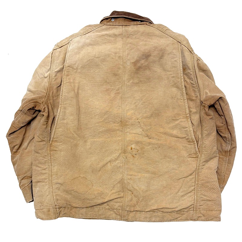 70s��Carhartt �����ϡ��ȡ�Michigan Chore Coat �ߥ�������祢�����ȡ�col:Duck Brown��size:50���֥�󥱥åȥ饤�ʡ���Made in U.S.A.����VINTAGE �ӥ�ơ����ۡ���š�