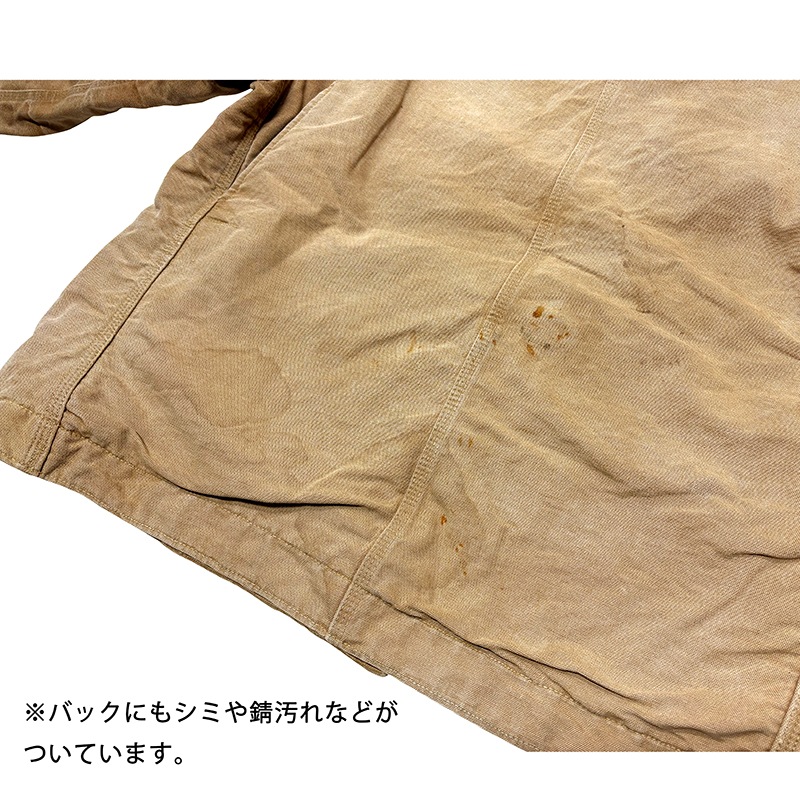 70s��Carhartt �����ϡ��ȡ�Michigan Chore Coat �ߥ�������祢�����ȡ�col:Duck Brown��size:50���֥�󥱥åȥ饤�ʡ���Made in U.S.A.����VINTAGE �ӥ�ơ����ۡ���š�