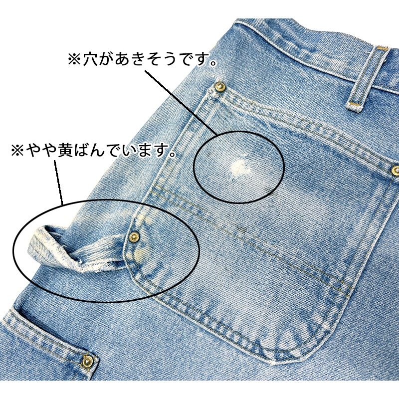 Carhartt �����ϡ��ȡ�Double Knee Denim Painter Pants ���֥�ˡ� �ڥ��󥿡��ѥ�ġ������ڥ�����ܥ����դ���col.INDIGO��size:W40��L30ɽ����COTTON100% ����USED �桼���ɡۡ���šۡ�Ź�޻����Բġ�